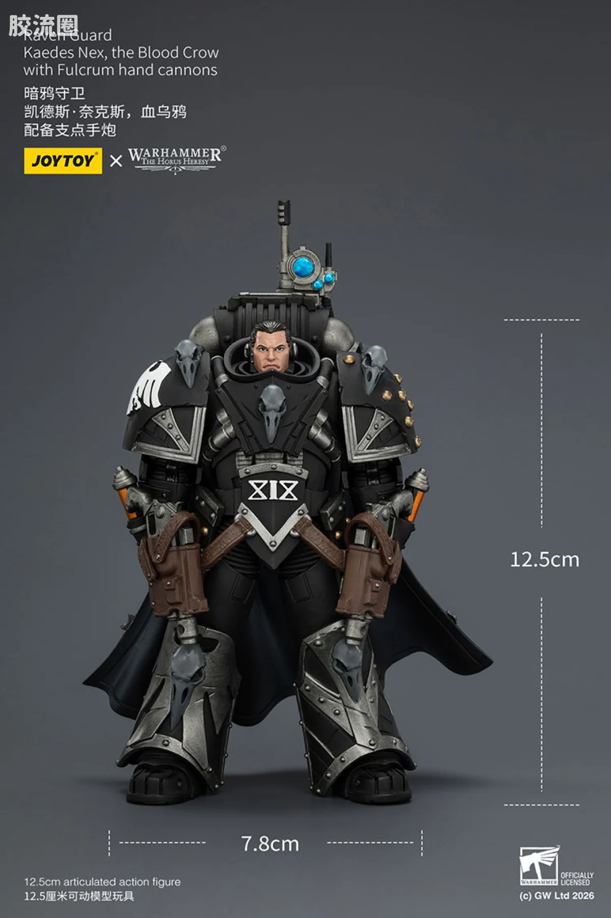 JOYTOY x 战锤40K null HH暗鸦守卫 凯德斯奈克斯 鲜血之鸦 - 图片