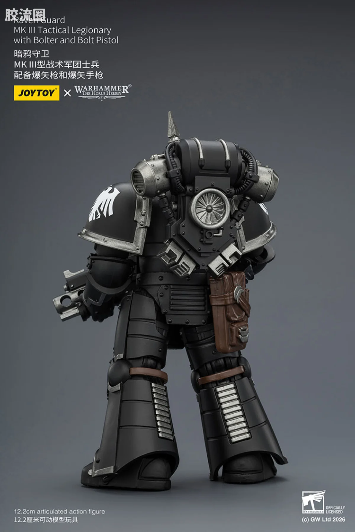 JOYTOY x 战锤40K null HH暗鸦守卫 MK III型战术军团士兵 配备爆矢枪和爆矢手枪 - 图片
