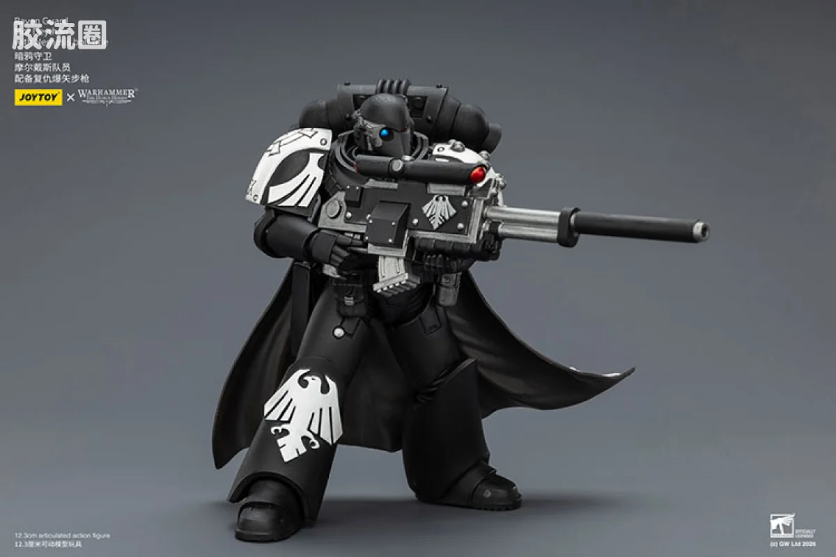 JOYTOY x 战锤40K null HH暗鸦守卫 摩尔戴斯队员 配备复仇爆矢步枪 - 图片