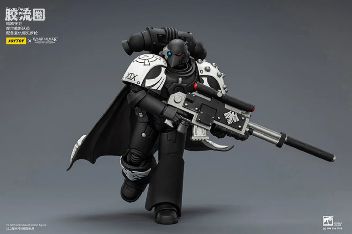 JOYTOY x 战锤40K null HH暗鸦守卫 摩尔戴斯队员 配备复仇爆矢步枪 - 图片