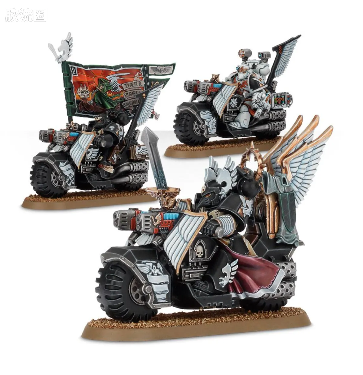 战锤40K Dark Angels 黑暗天使 6版 鸦翼黑骑士 - 图片