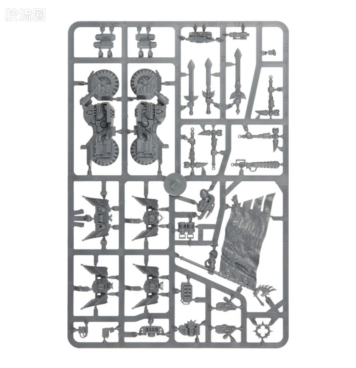 战锤40K Dark Angels 黑暗天使 6版 鸦翼黑骑士 - 图片