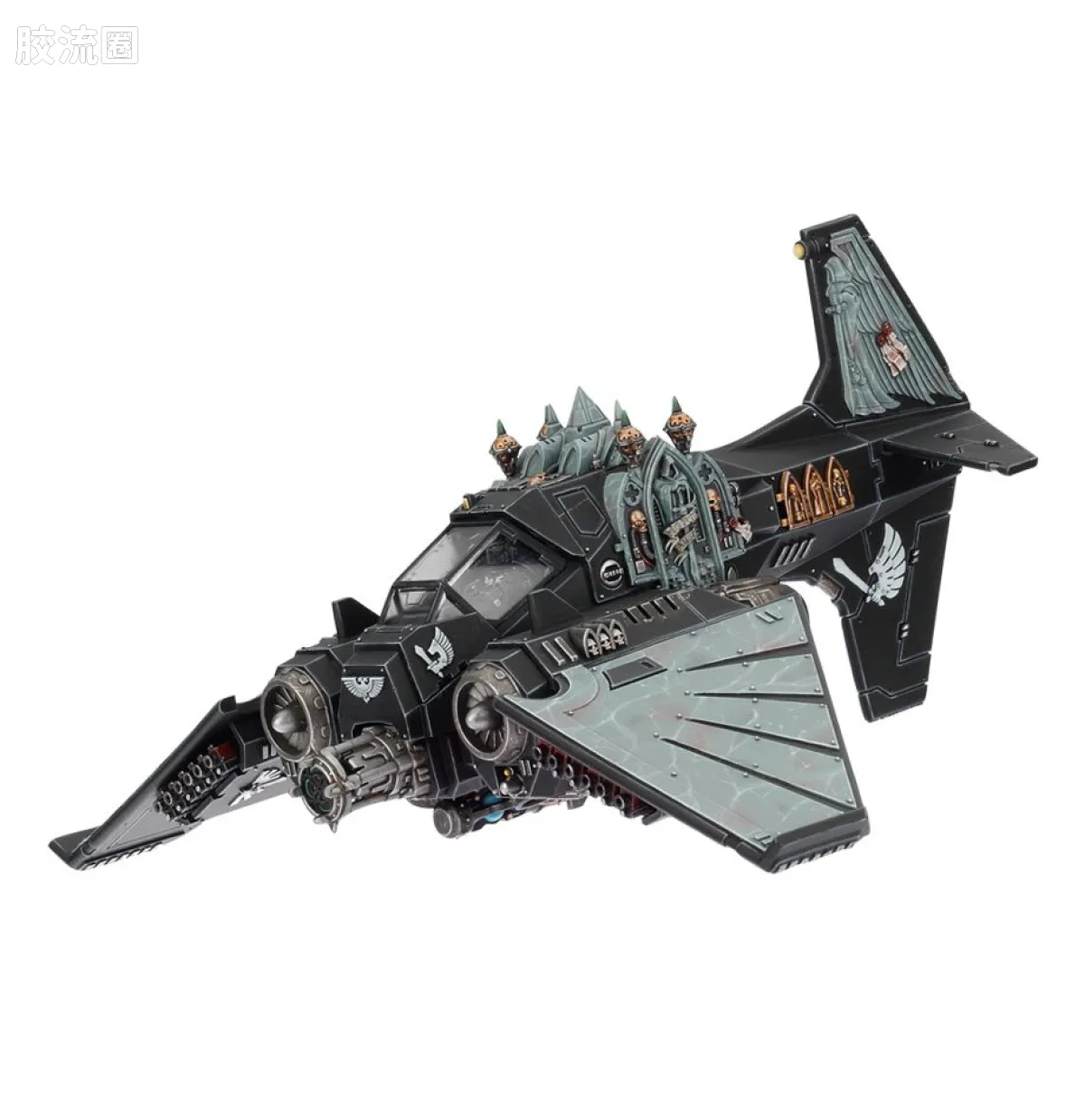 战锤40K Dark Angels 黑暗天使 6版 鸦翼黑暗之爪战机 - 图片