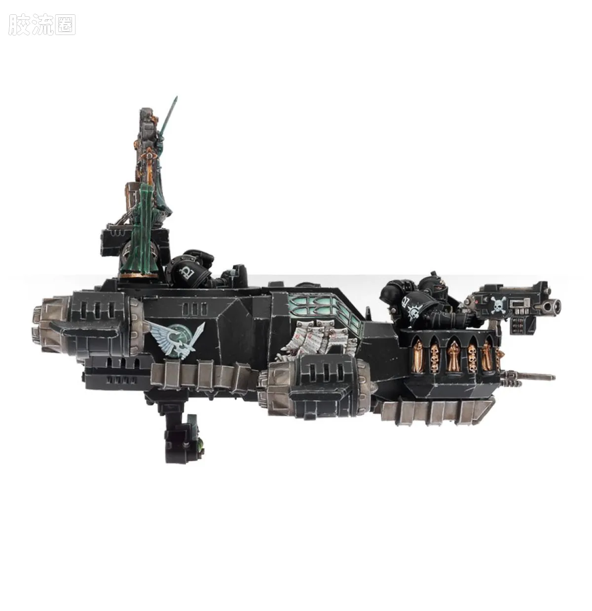 战锤40K Dark Angels 黑暗天使 6版 鸦翼黑幕飞艇 - 图片