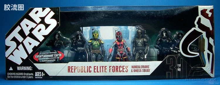 星球大战 30周年收藏 套装 Republic Elite Forces: Mandalorians & Omega Squad (Entertainment Earth)