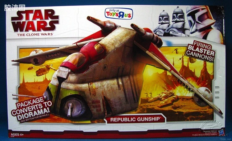 星球大战 THE CLONE WARS 载具 Republic Gunship [Crumb Bomber] 