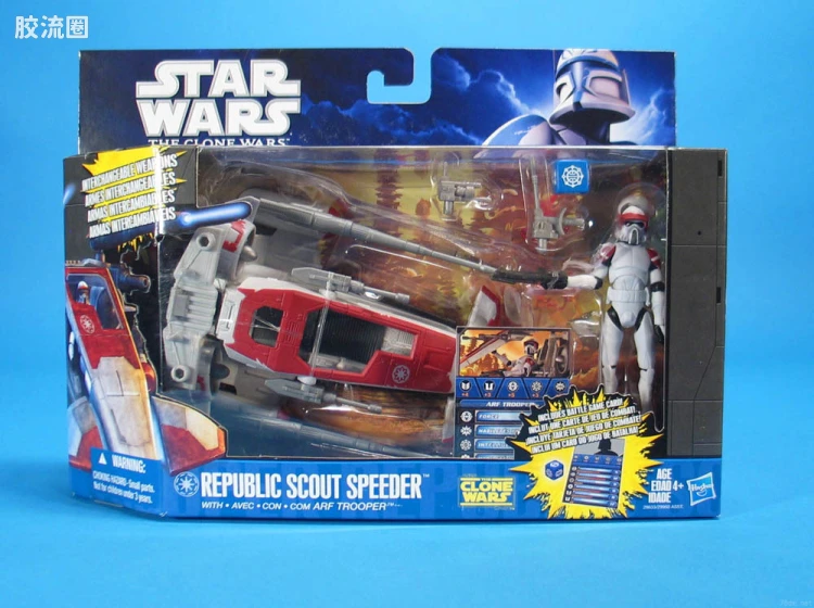 星球大战 THE CLONE WARS 加强版 Republic Scout Speeder with ARF Trooper