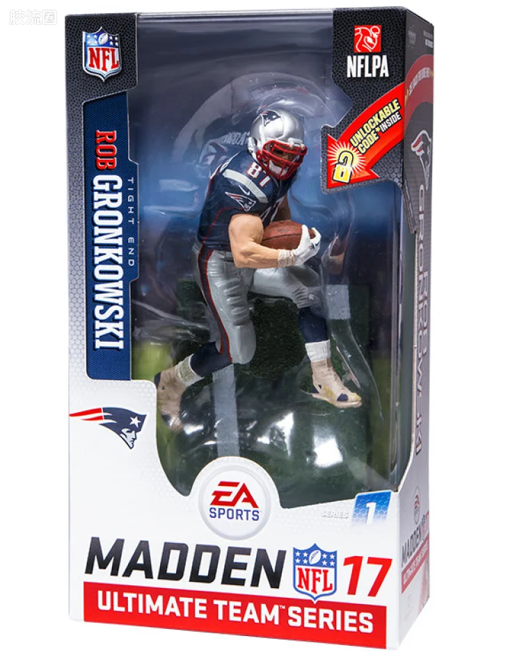 麦克法兰NFL美式足球系列玩具 Madden NFL 17 Ultimate Team Series 1 Rob Gronkowski – Exclusive