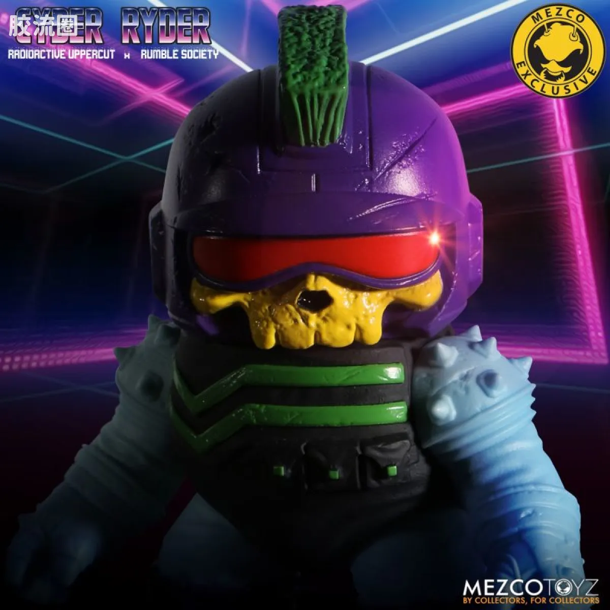 Mezco 综合系列 4寸系列 赛博骑士 - 骷髅特隆版 - 图片