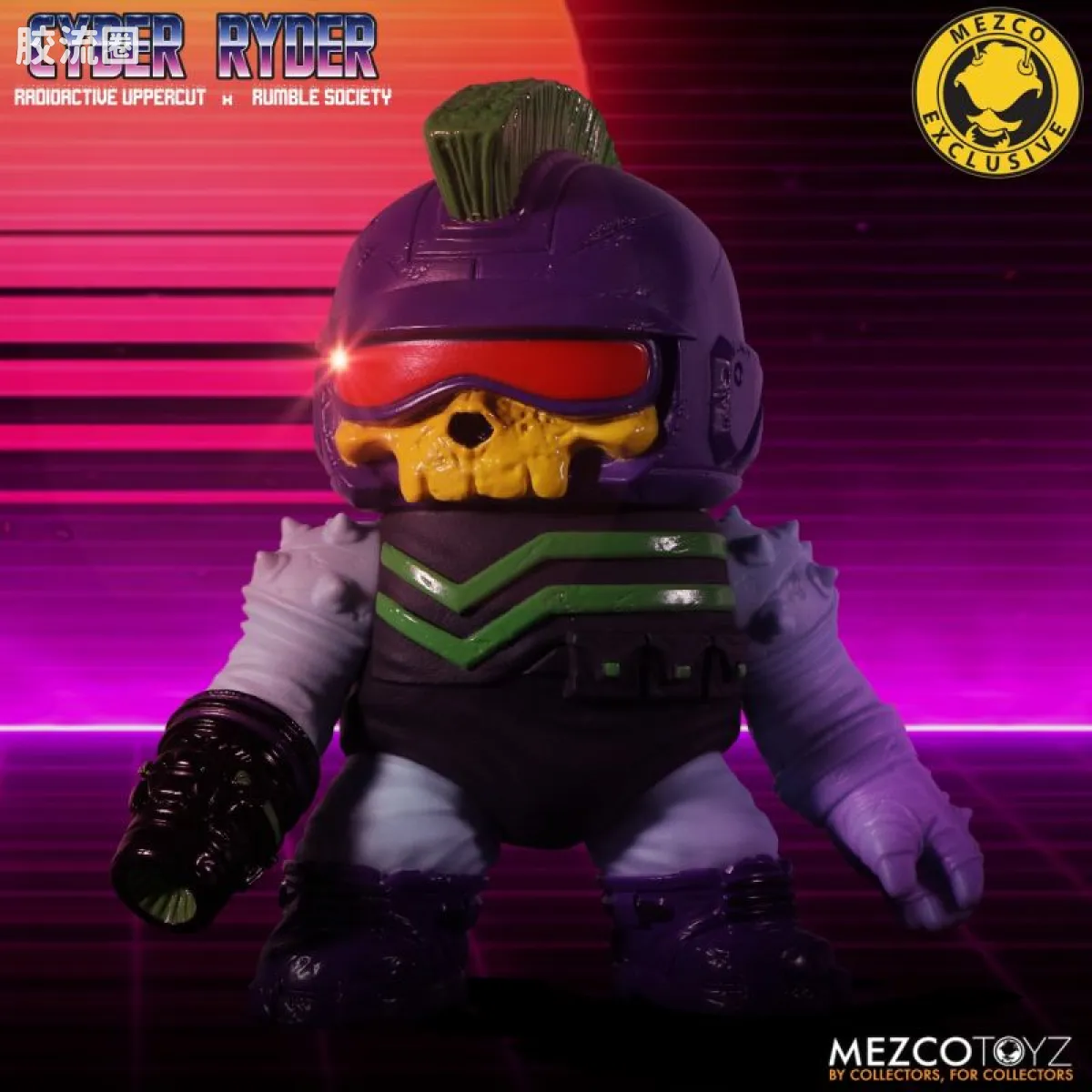 Mezco 综合系列 4寸系列 赛博骑士 - 骷髅特隆版 - 图片