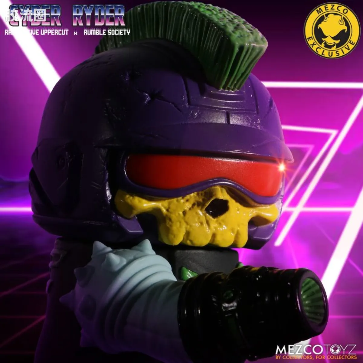 Mezco 综合系列 4寸系列 赛博骑士 - 骷髅特隆版 - 图片