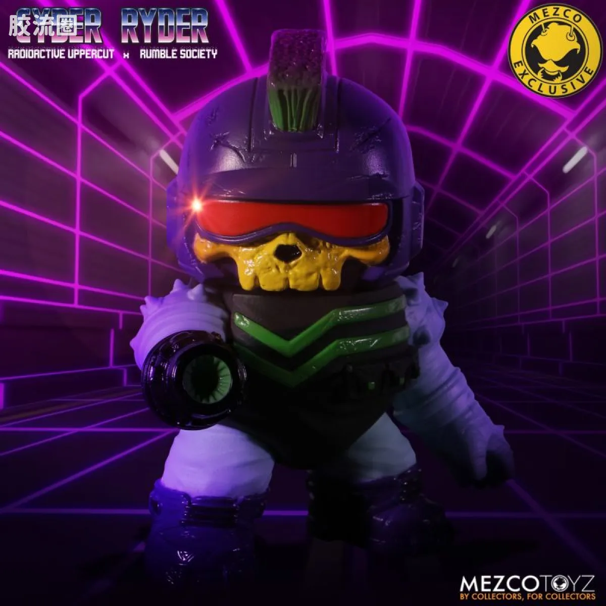 Mezco 综合系列 4寸系列 赛博骑士 - 骷髅特隆版 - 图片
