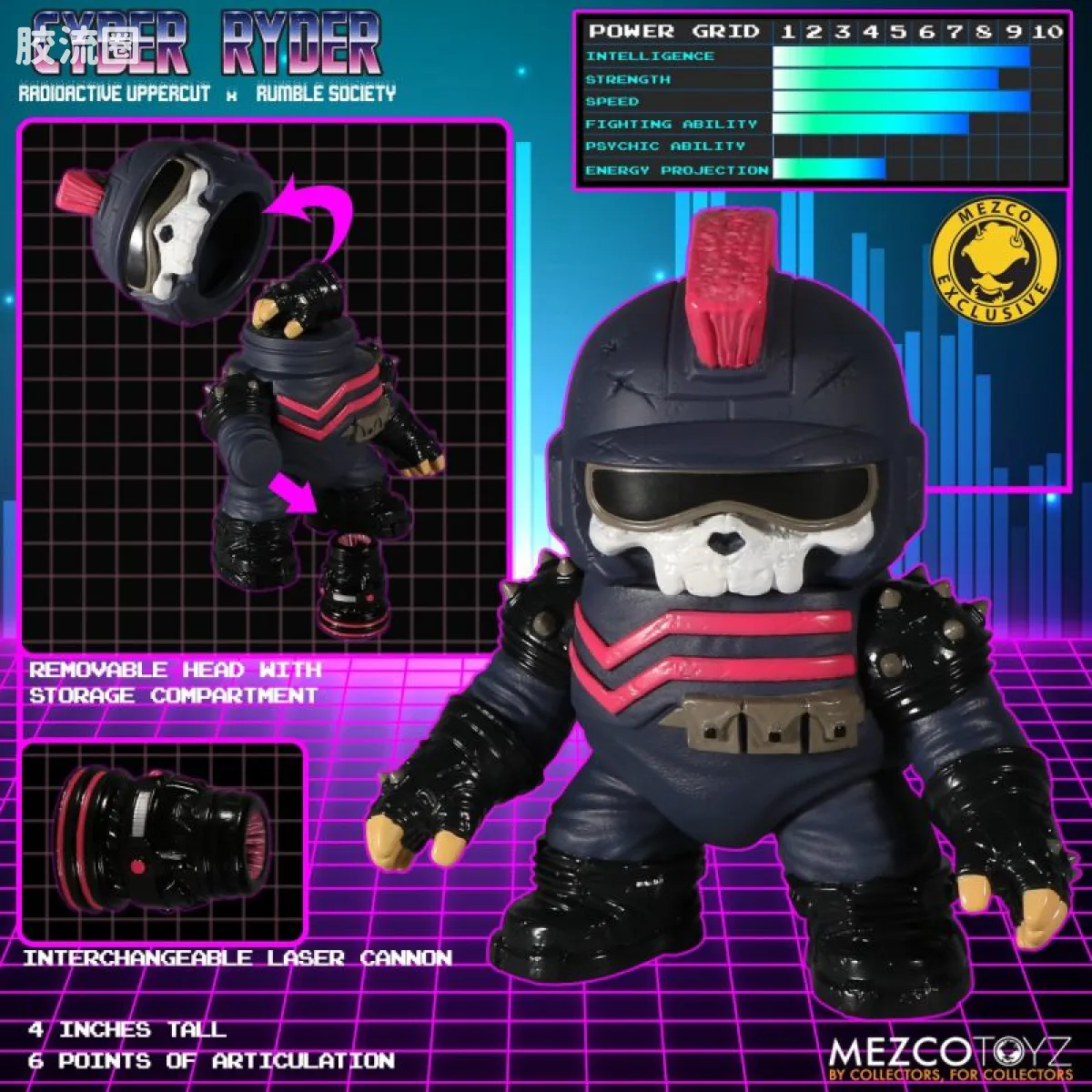 Mezco 综合系列 4寸系列 赛博骑士 - 图片