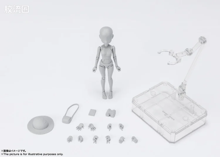 SHF 素体君&素体酱 素体酱 -杉森建-版 DX套装(灰色Ver.) - 图片