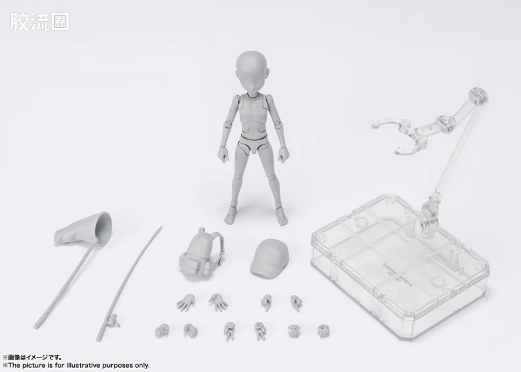SHF 素体君&素体酱 素体君 -杉森建-版 DX套装(灰色Ver.) - 图片