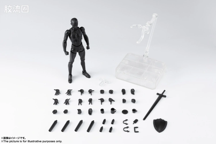 SHF 素体君&素体酱 男素体 DX Set Black Ver. - 图片