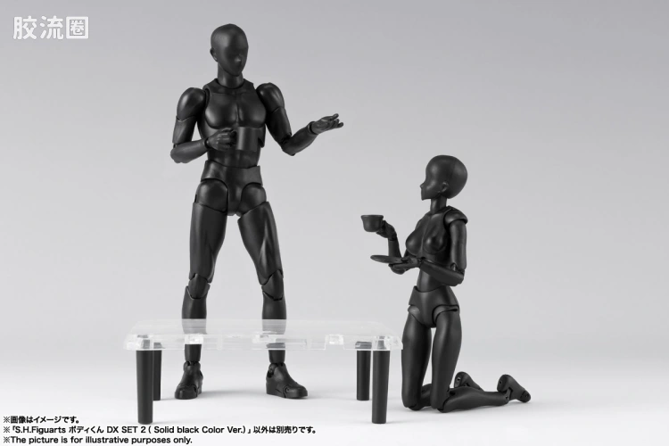 SHF 素体君&素体酱 男素体 DX Set Black Ver. - 图片