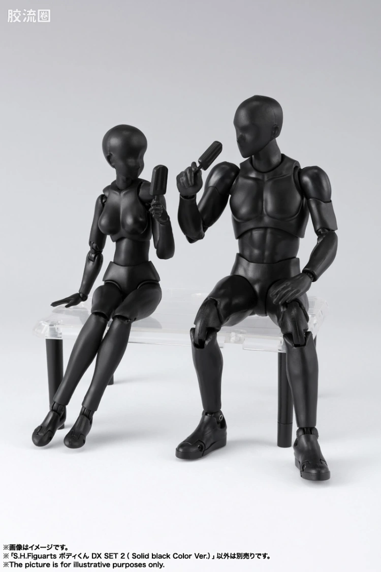 SHF 素体君&素体酱 男素体 DX Set Black Ver. - 图片