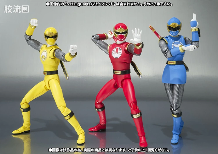 SHF 超级战队系列 忍风战队 破里剑蓝&破里剑黄 - 图片