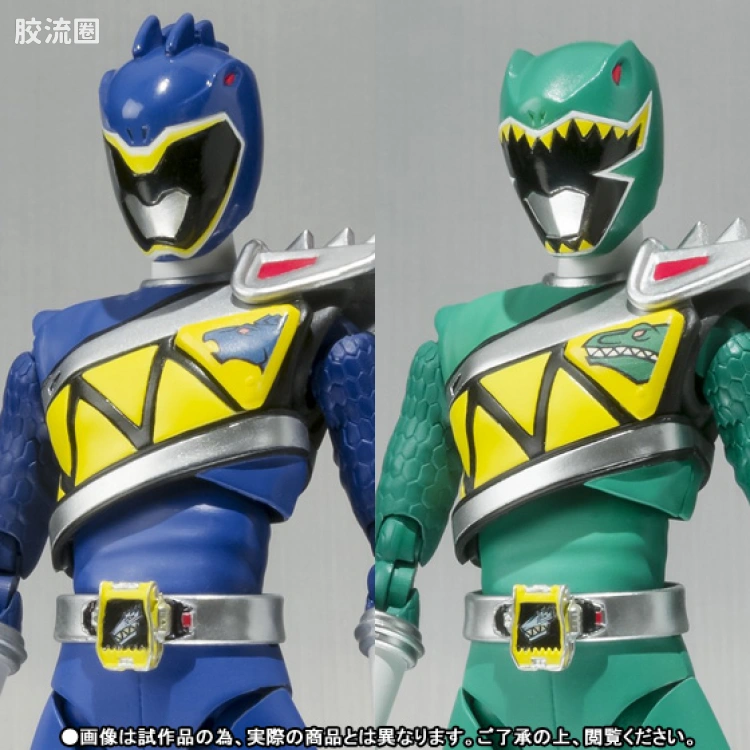 SHF 超级战队系列 兽电战队 强龙蓝&强龙绿 - 图片