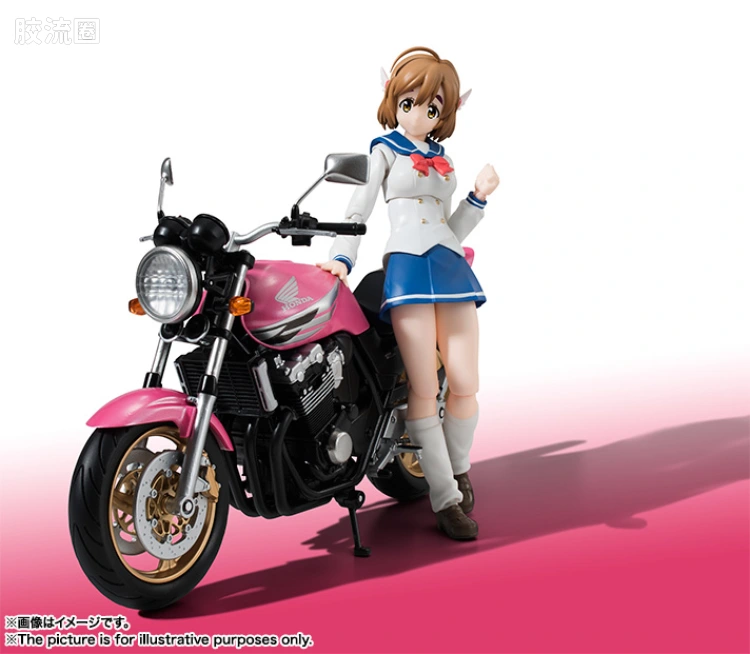 SHF 爆音少女系列 佐仓羽音(制服) & CB400 SUPER FOUR - 图片
