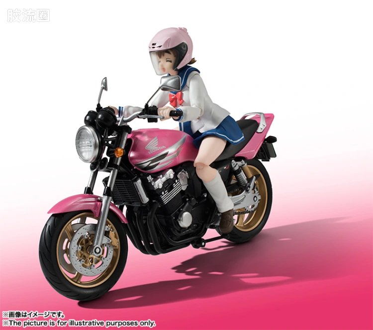 SHF 爆音少女系列 佐仓羽音(制服) & CB400 SUPER FOUR - 图片