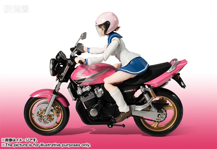SHF 爆音少女系列 佐仓羽音(制服) & CB400 SUPER FOUR - 图片