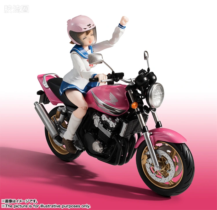 SHF 爆音少女系列 佐仓羽音(制服) & CB400 SUPER FOUR - 图片