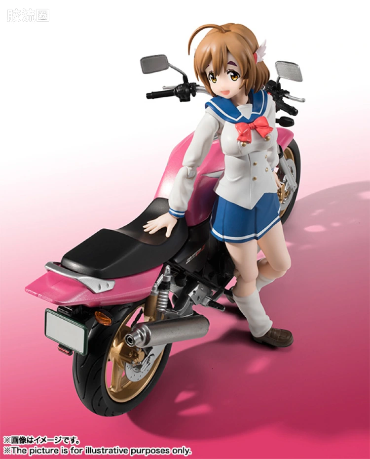 SHF 爆音少女系列 佐仓羽音(制服) & CB400 SUPER FOUR - 图片