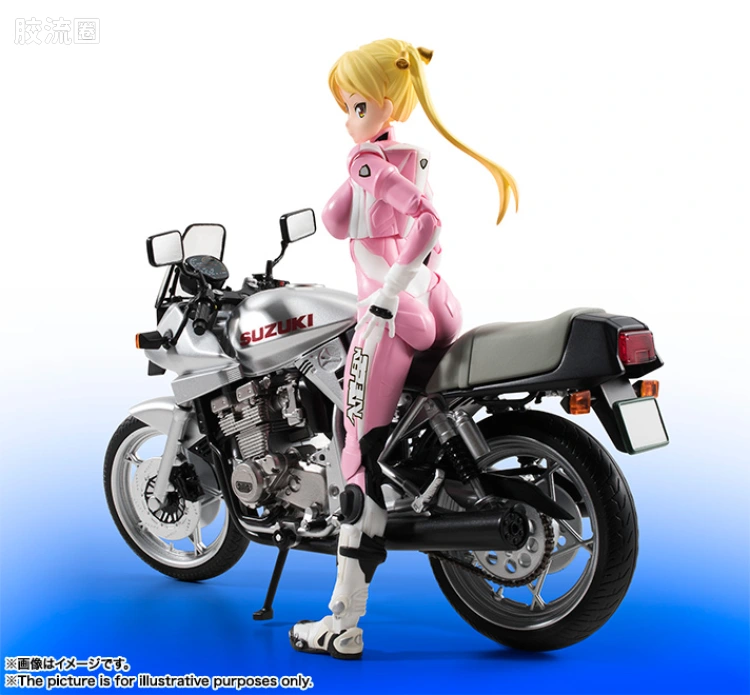 SHF 爆音少女系列 铃乃木凜 & GSX 400S KATANA - 图片