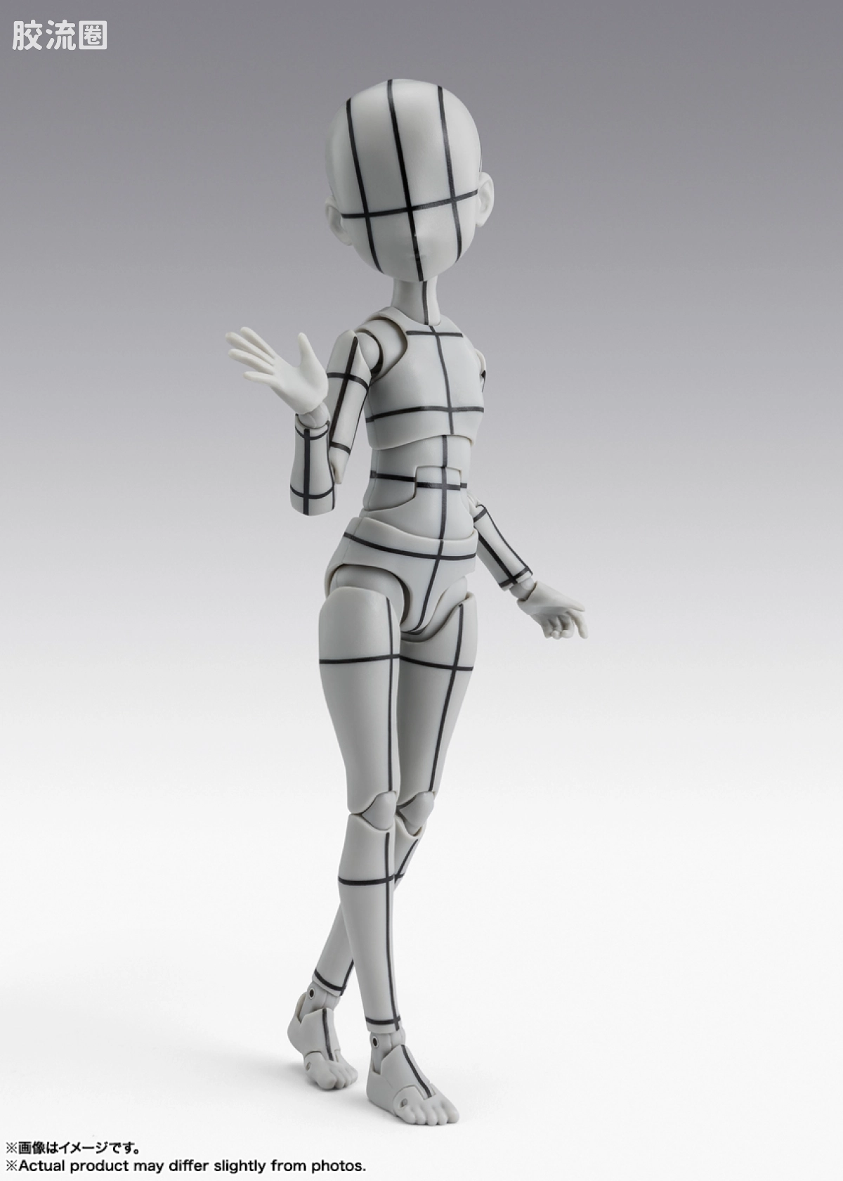 SHF 素体君&素体酱 Body酱 -杉森建- Edition-线框-（灰色 Ver.） - 图片