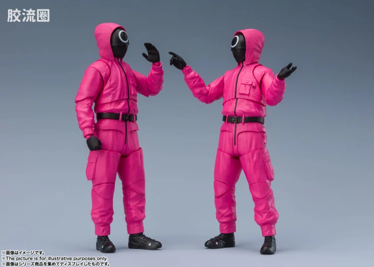 SHF 鱿鱼游戏系列 蒙面工人/蒙面经理 - 图片
