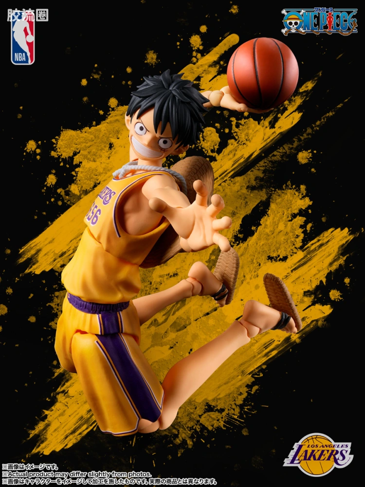 SHF 海贼王系列 蒙奇·D·路飞 NBA联名 - 图片