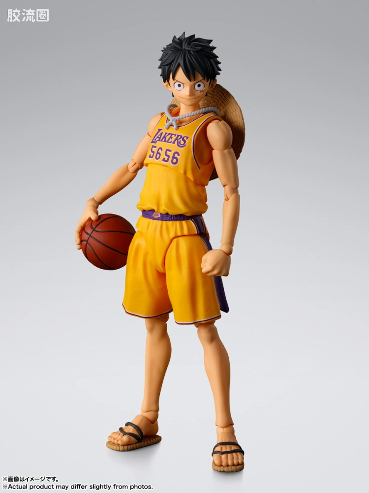 SHF 海贼王系列 蒙奇·D·路飞 NBA联名 - 图片