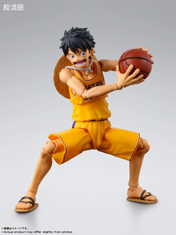 SHF 海贼王系列 蒙奇·D·路飞 NBA联名 - 图片