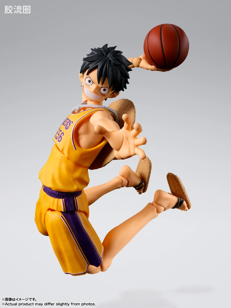 SHF 海贼王系列 蒙奇·D·路飞 NBA联名 - 图片