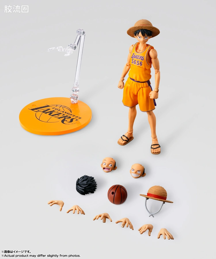 SHF 海贼王系列 蒙奇·D·路飞 NBA联名 - 图片