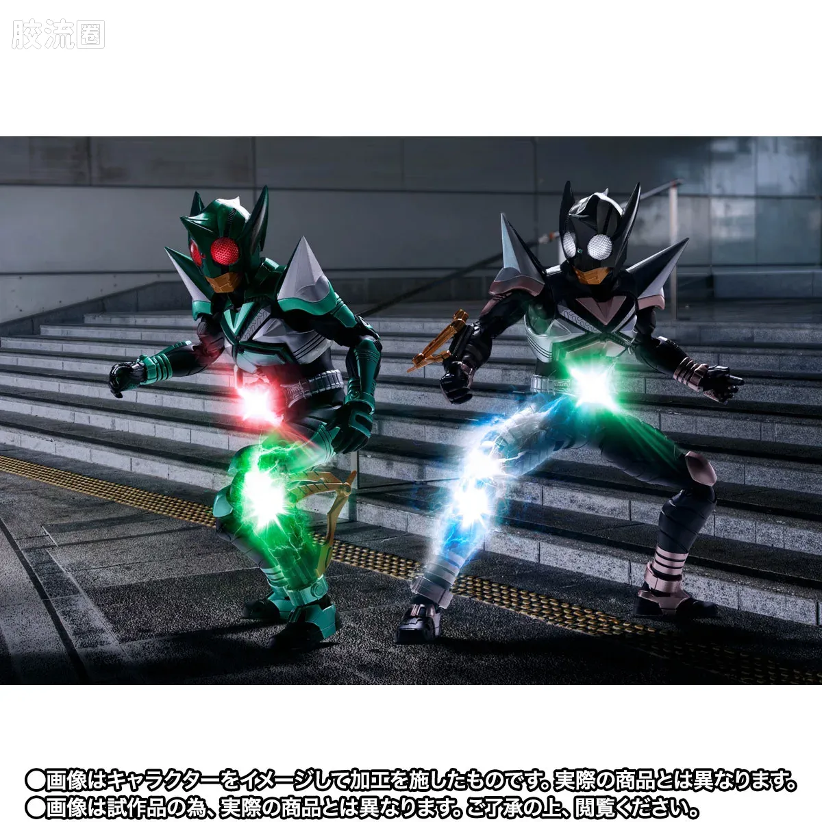 SHF 真骨雕假面骑士系列 假面骑士踢蝗 & 假面骑士拳蝗 20周年纪念版 - 图片
