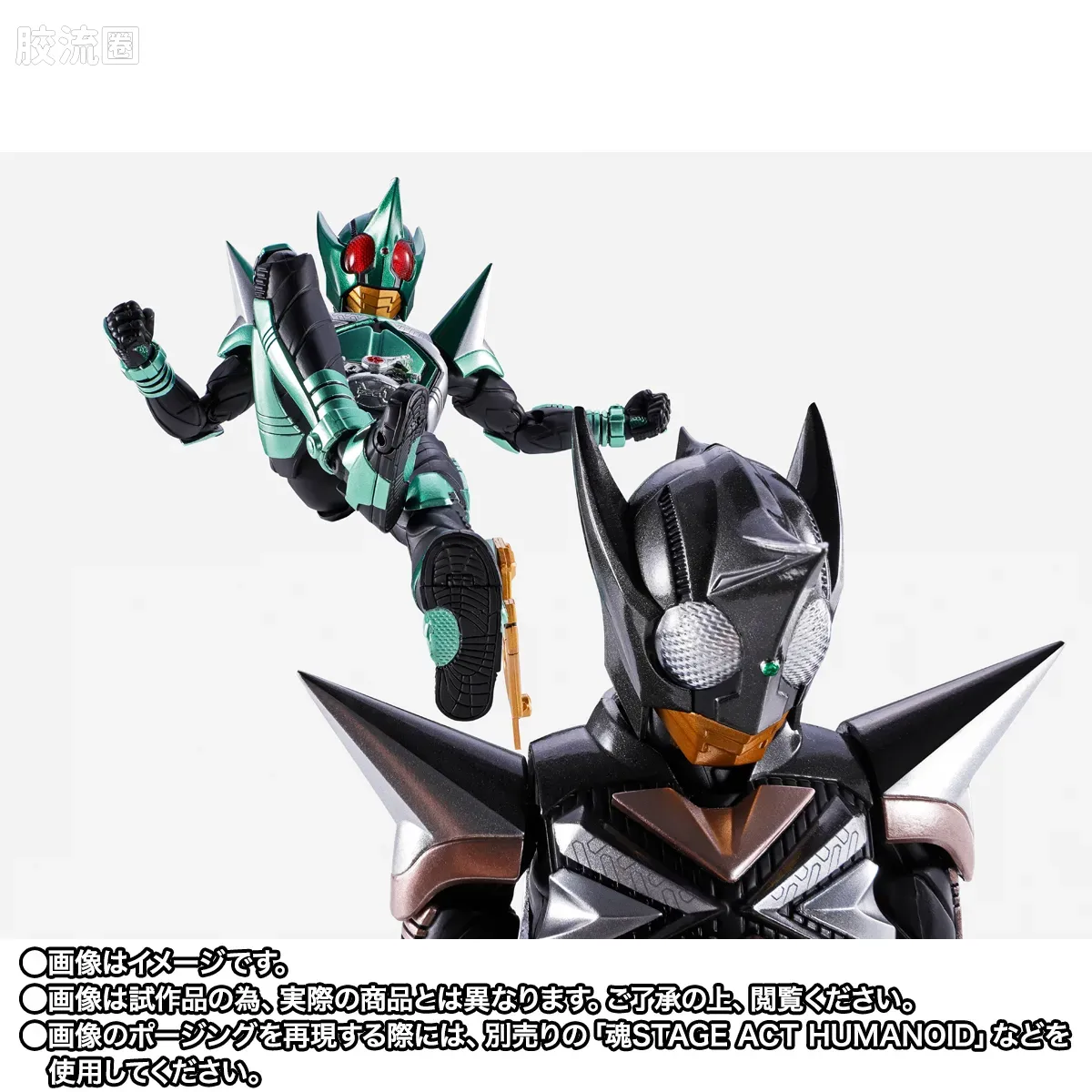 SHF 真骨雕假面骑士系列 假面骑士踢蝗 & 假面骑士拳蝗 20周年纪念版 - 图片