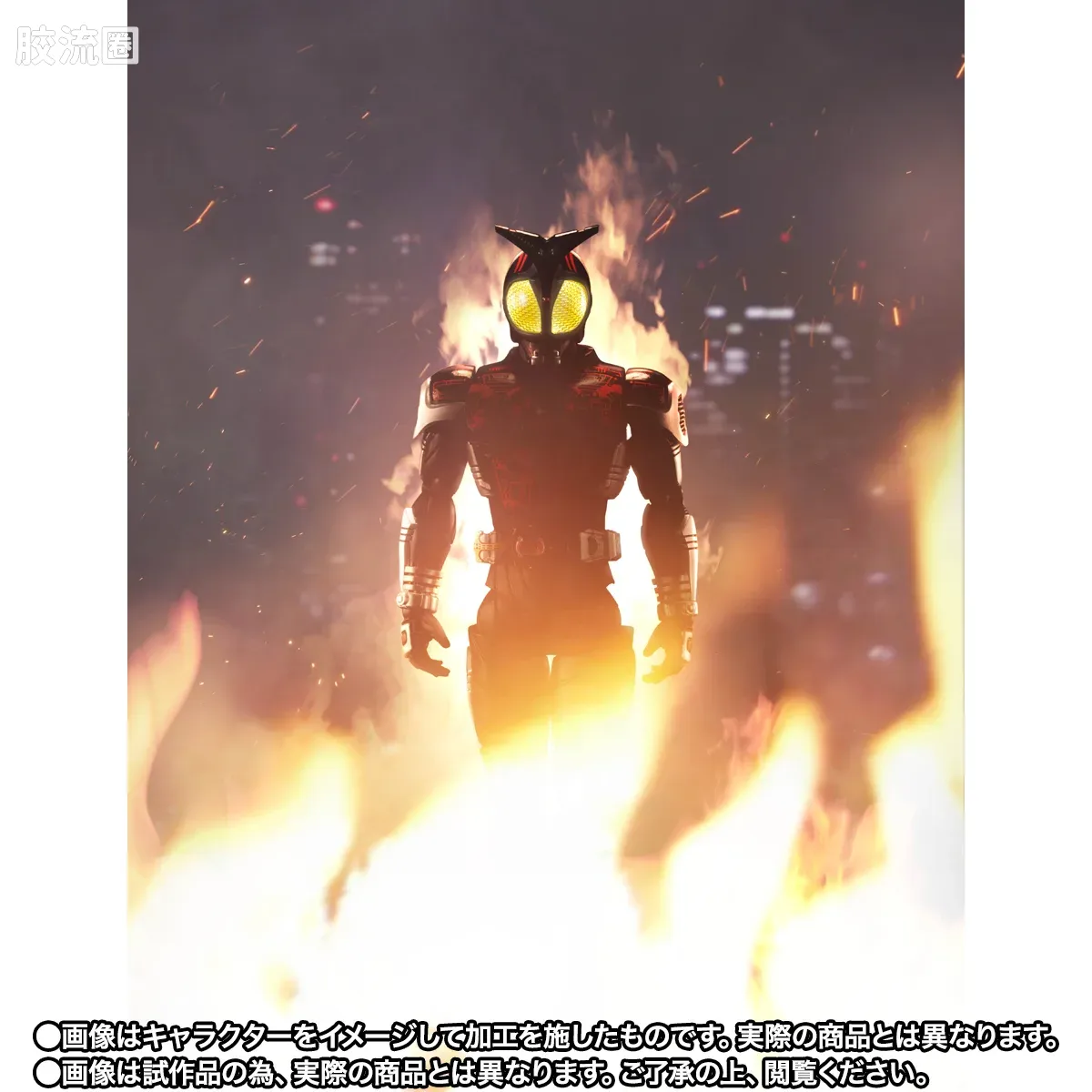 SHF 真骨雕假面骑士系列 假面骑士暗黑甲斗 骑士形态 20周年纪念版 - 图片
