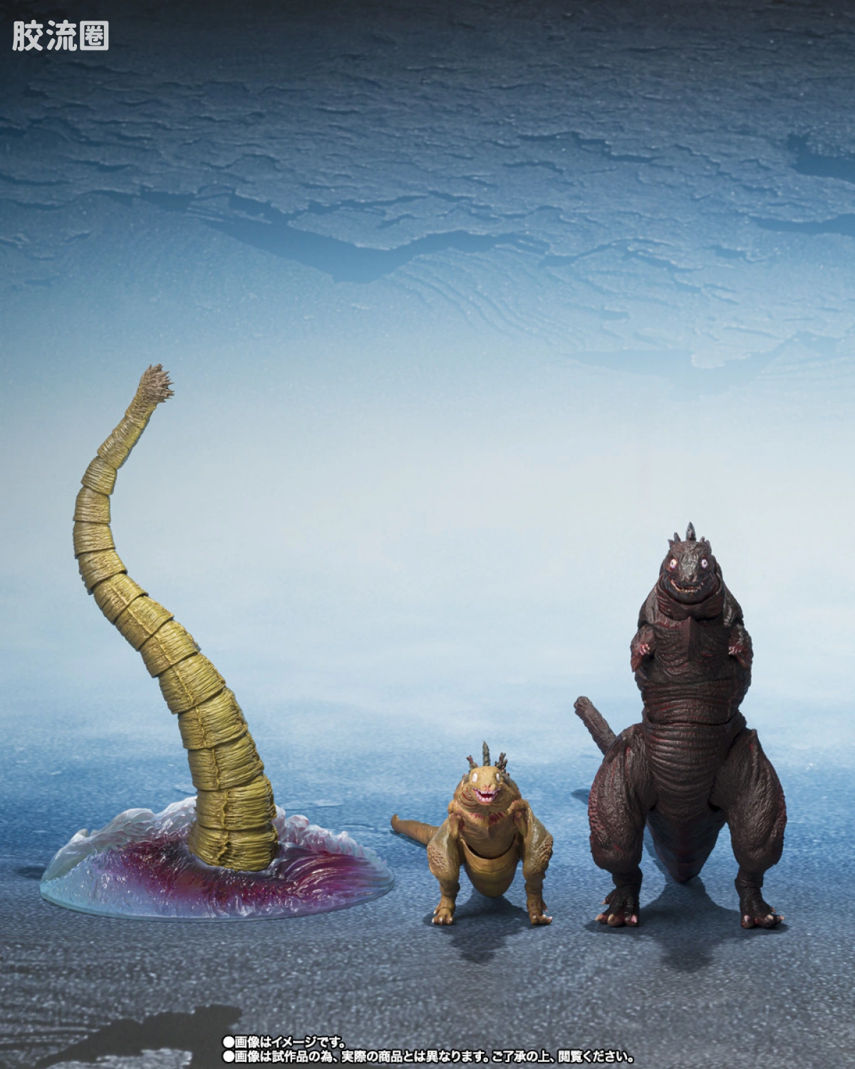 S.H.MonsterArts 限定及特别版 哥斯拉(2016) 第2形态＆第3形态＆巨大不明生物套装 - 图片