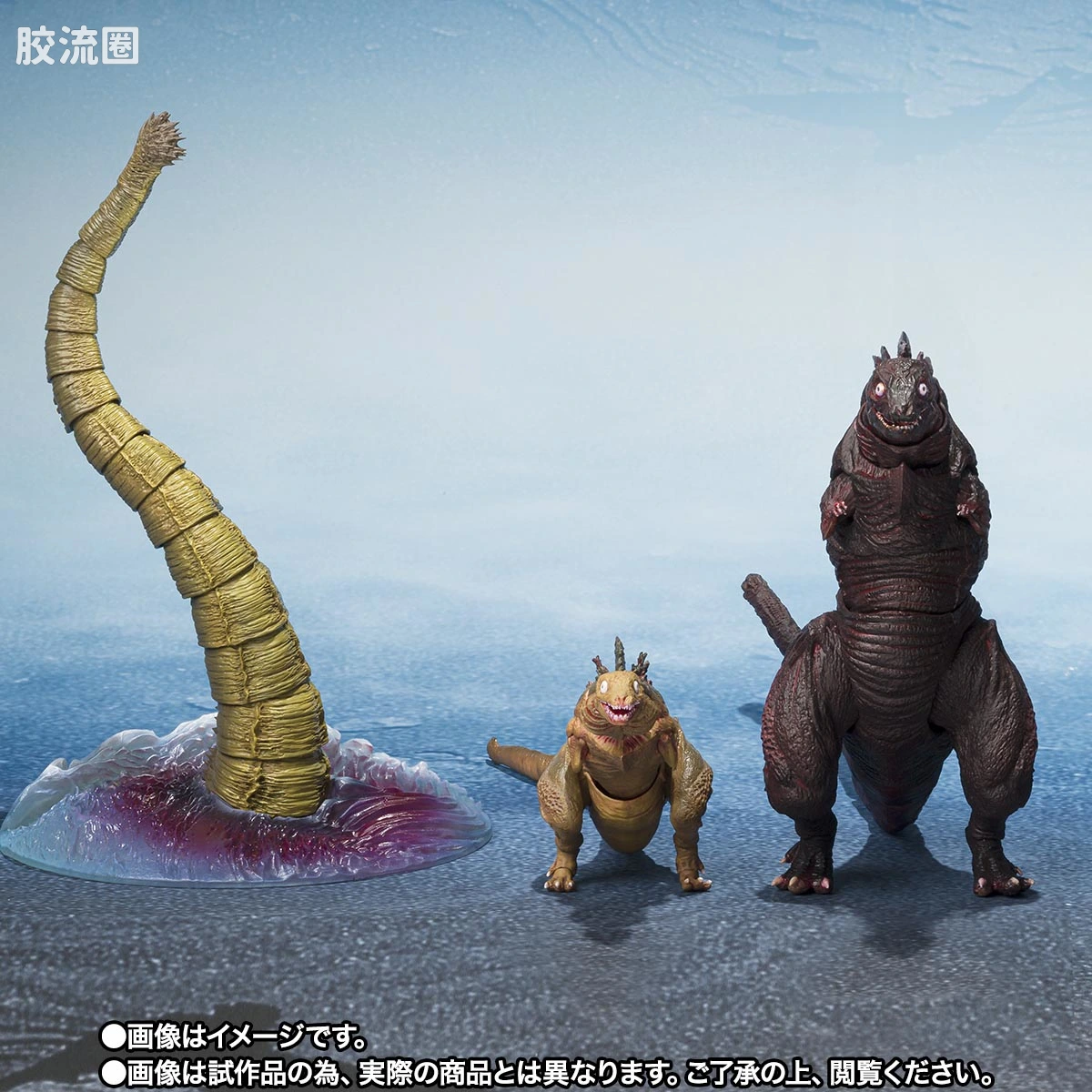 S.H.MonsterArts 限定及特别版 哥斯拉(2016) 第2形态＆第3形态＆巨大不明生物套装 - 图片