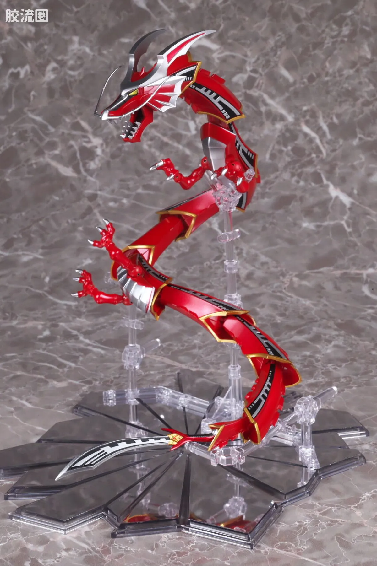 SHF 假面骑士限定版 深红之龙/无双龙&假面骑士龙骑扩展配件包 - 图片