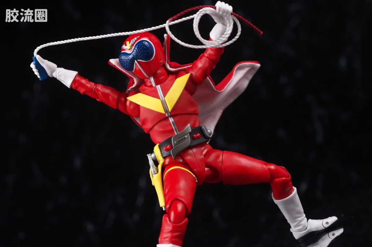 SHF 真骨雕 超级战队系列 秘密战队 赤连者 超级战队50周年纪念Ver. (初回限定地台附属) - 图片