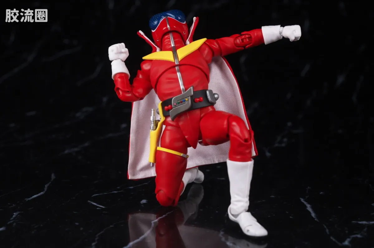 SHF 真骨雕 超级战队系列 秘密战队 赤连者 超级战队50周年纪念Ver. (初回限定地台附属) - 图片