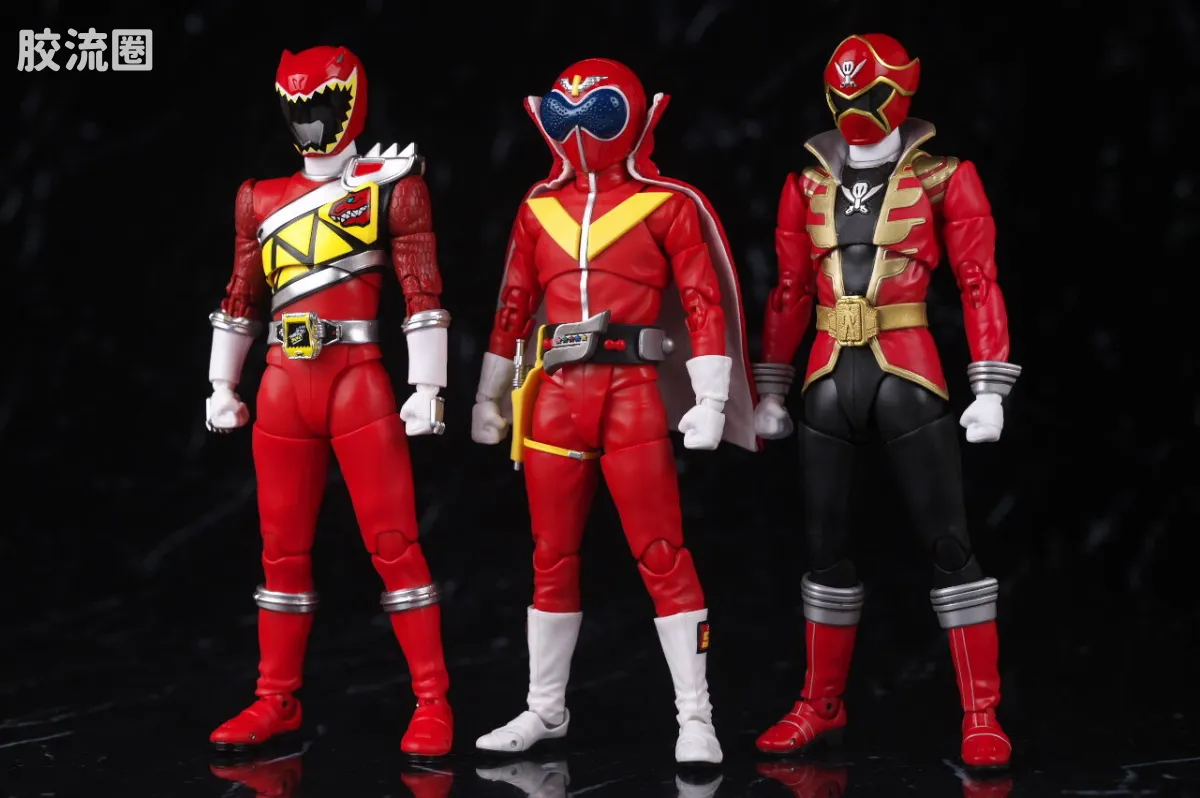 SHF 真骨雕 超级战队系列 秘密战队 赤连者 超级战队50周年纪念Ver. (初回限定地台附属) - 图片