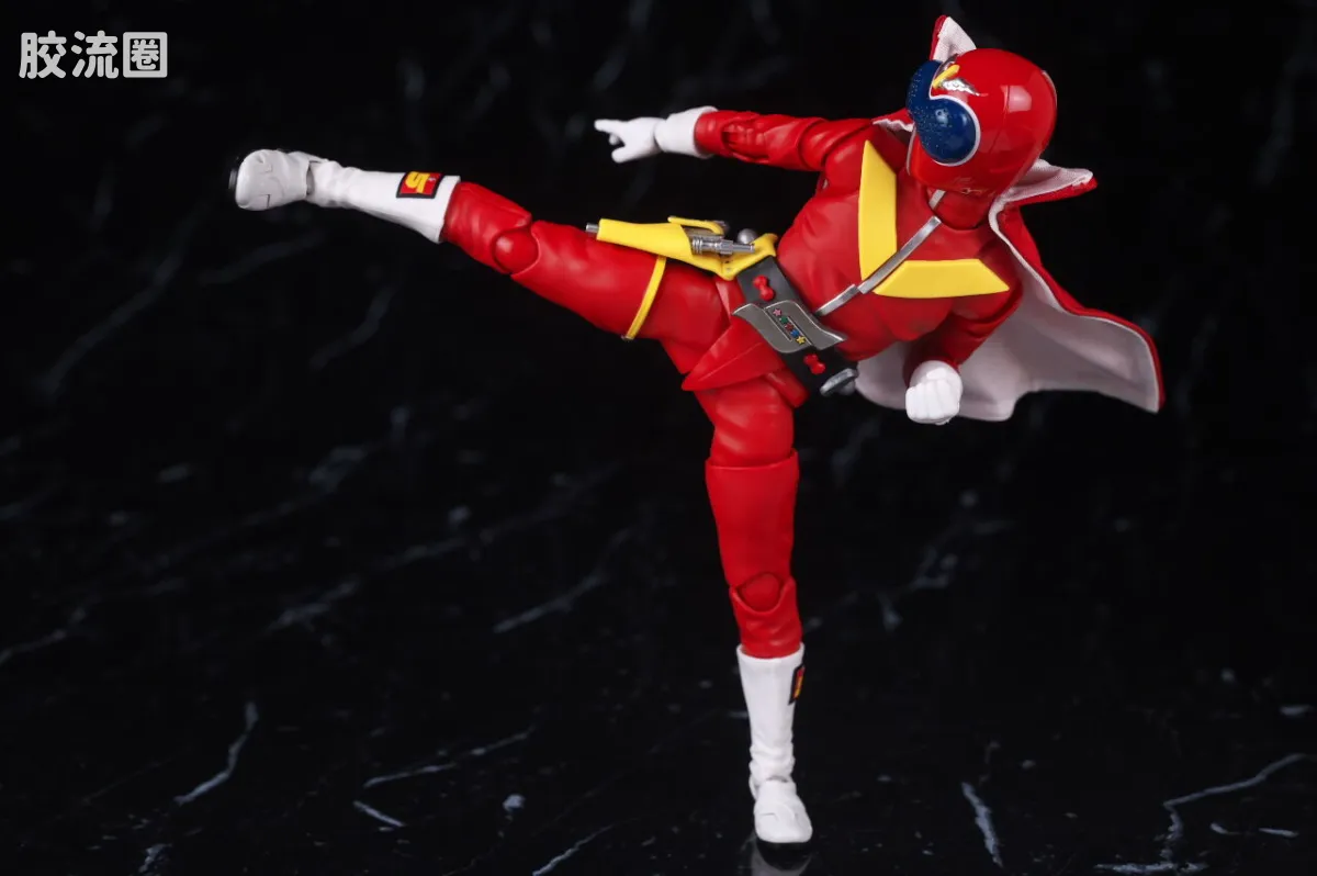 SHF 真骨雕 超级战队系列 秘密战队 赤连者 超级战队50周年纪念Ver. (初回限定地台附属) - 图片