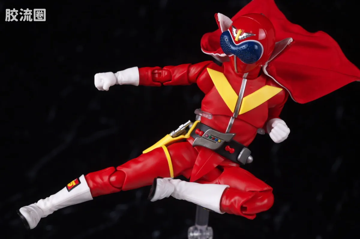 SHF 真骨雕 超级战队系列 秘密战队 赤连者 超级战队50周年纪念Ver. (初回限定地台附属) - 图片