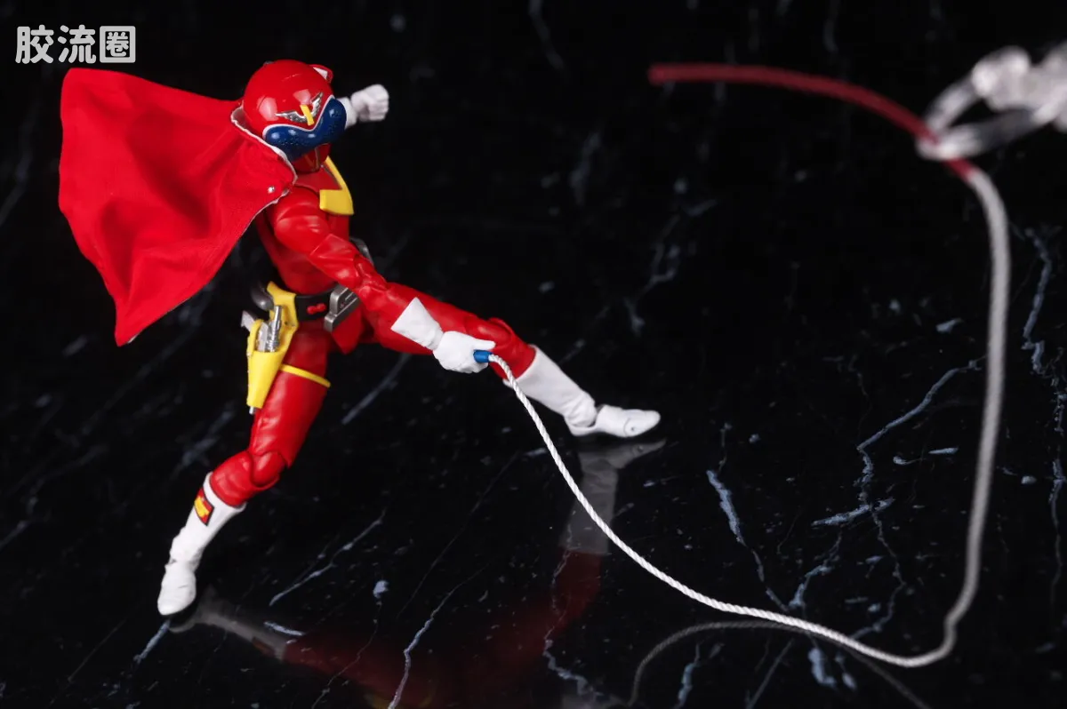 SHF 真骨雕 超级战队系列 秘密战队 赤连者 超级战队50周年纪念Ver. (初回限定地台附属) - 图片