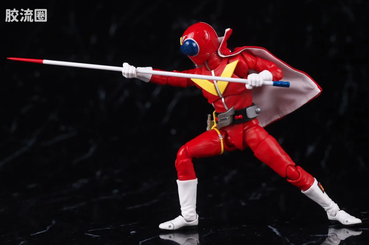 SHF 真骨雕 超级战队系列 秘密战队 赤连者 超级战队50周年纪念Ver. (初回限定地台附属) - 图片
